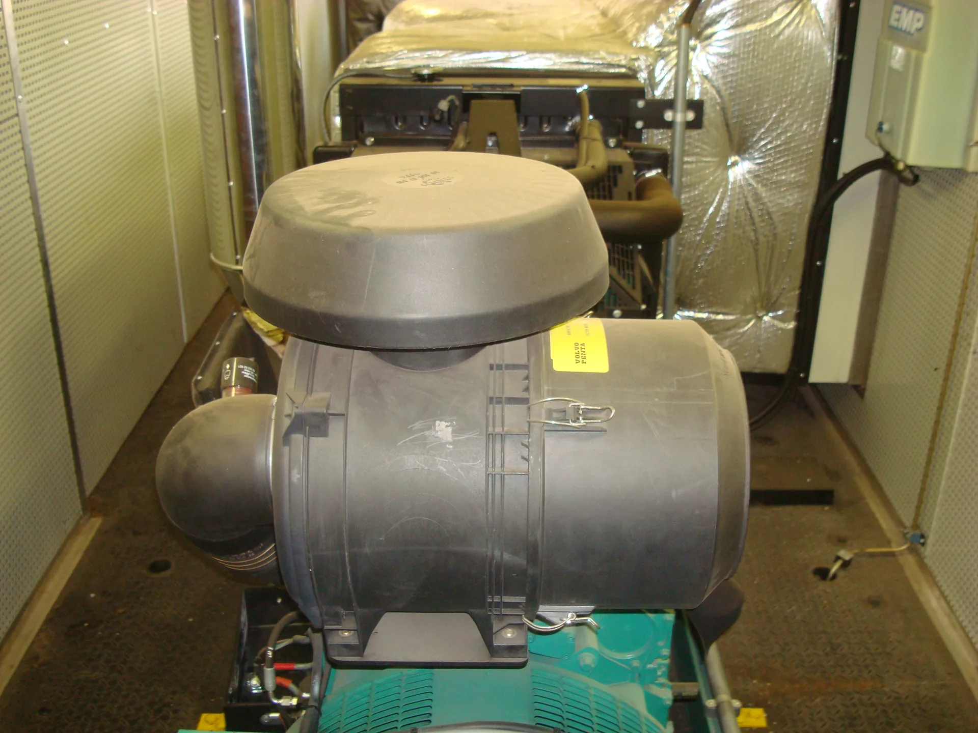 Generator alternator end detail — CFB Angola generator wagon overhaul