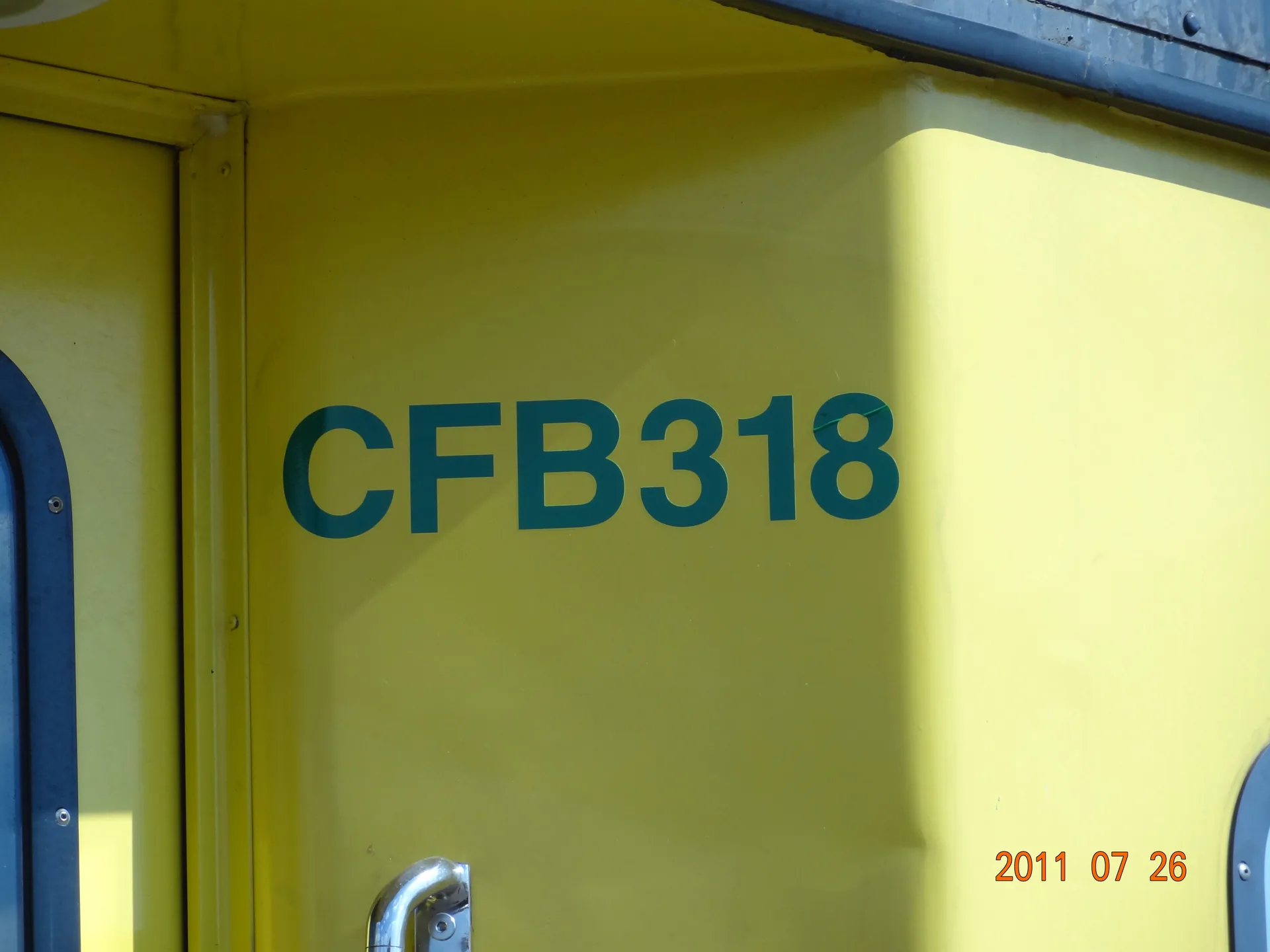 CFB318 door label
