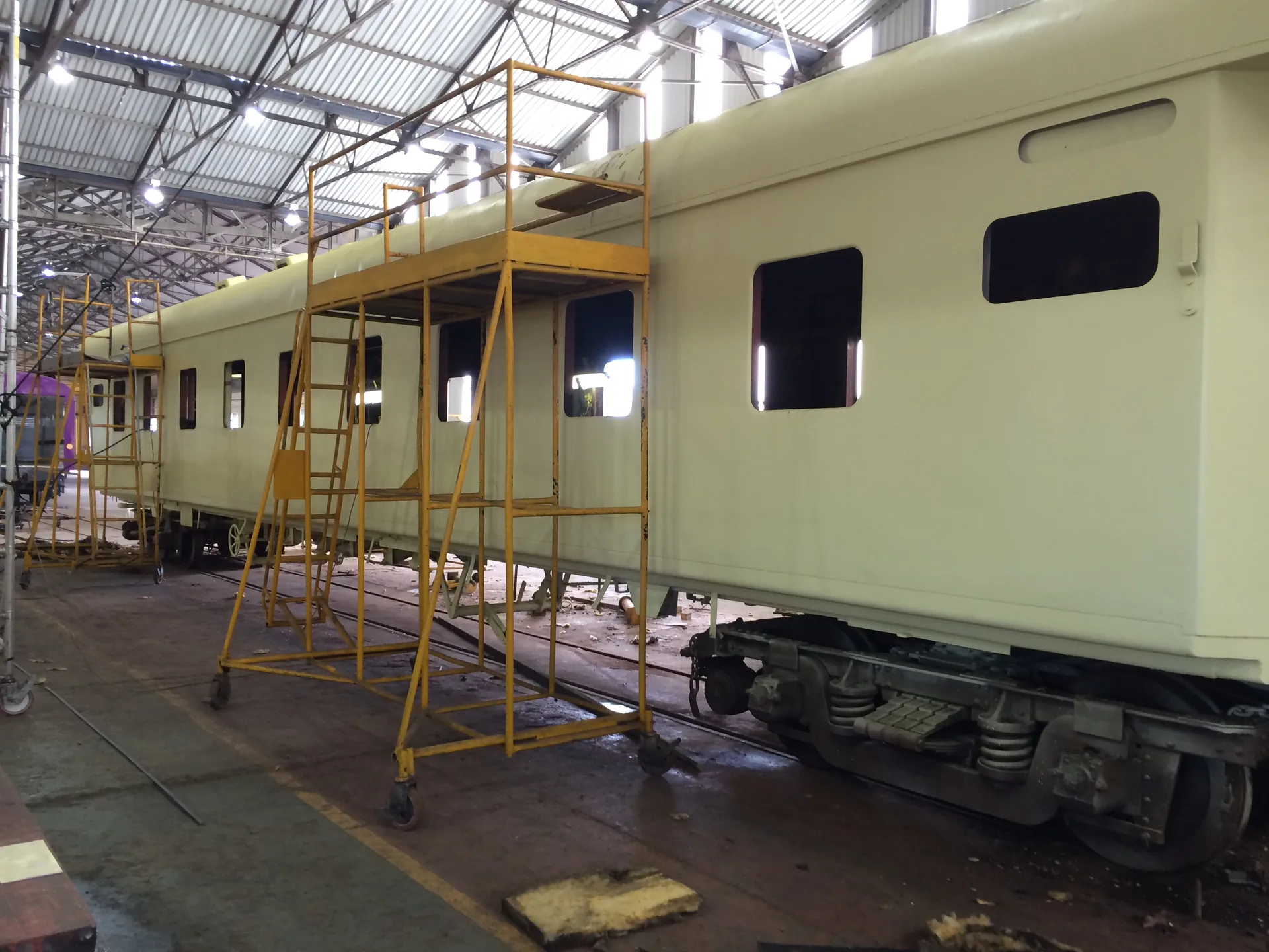 Bodywork scaffolding side