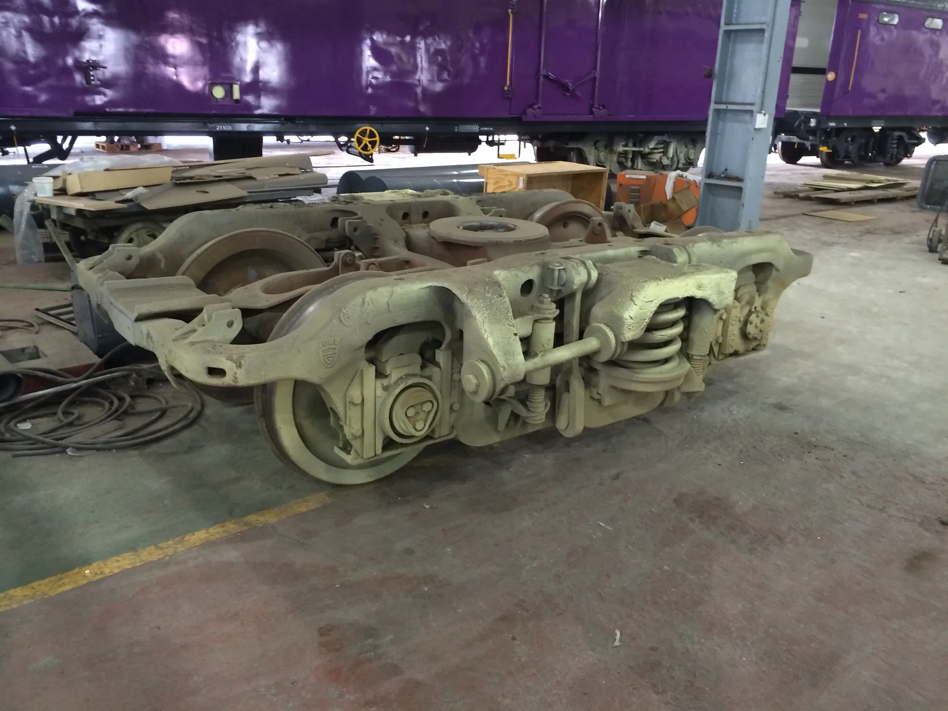 Bogie springs detail