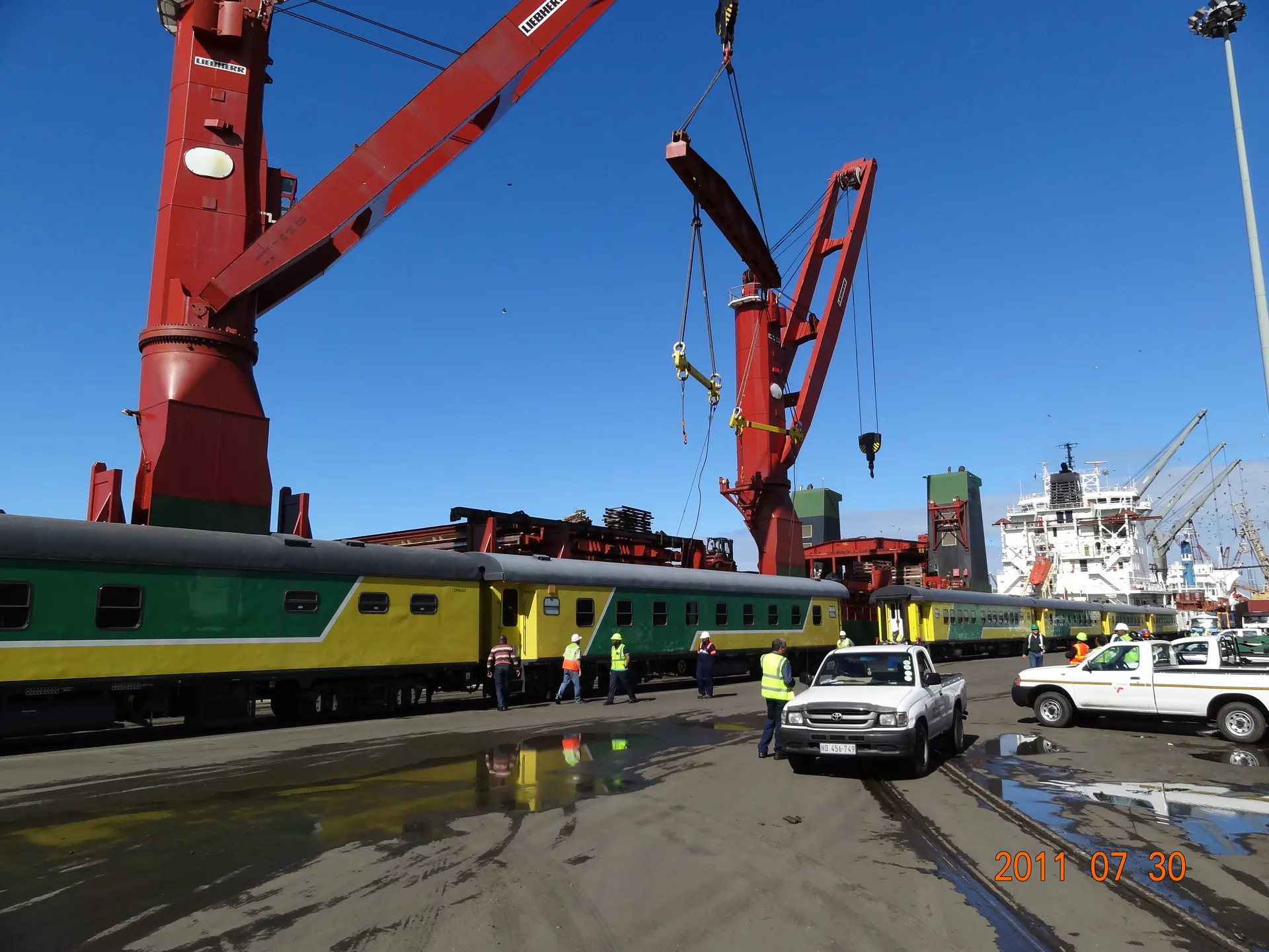 Liebherr cranes fleet quay