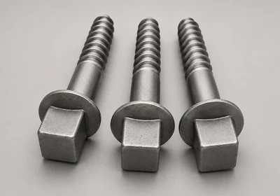 Railway coach screws and track fasteners for sleeper fixing — supplied across Africa